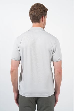 Taş Polo Yaka Kısa Kol Cepsiz Comfort Fit Pamuklu Tişört 1011260153