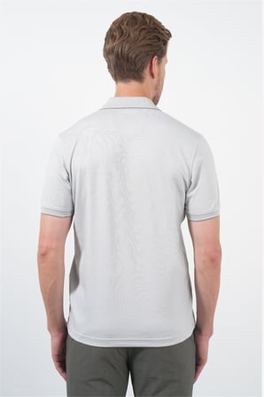 Taş Polo Yaka Kısa Kol Cepsiz Comfort Fit Pamuklu Tişört 1011260153
