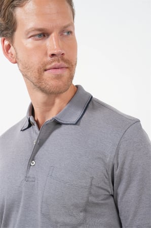 Vizon Polo Yaka Kısa Kol Cepli Comfort Fit Pamuklu Tişört 1011260157