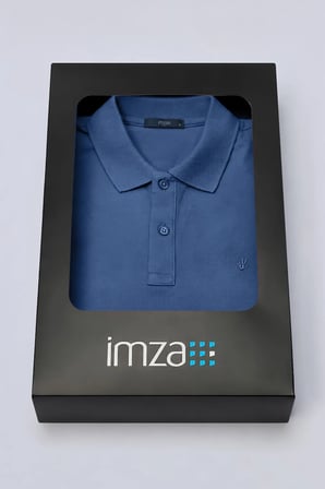 İndigo Polo Yaka Pike Kısa Kol Slim Fit Pamuklu Hediye Kutulu Tişört 1011260169