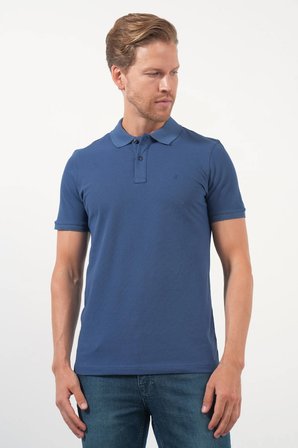 İndigo Polo Yaka Pike Kısa Kol Slim Fit Pamuklu Hediye Kutulu Tişört 1011260169
