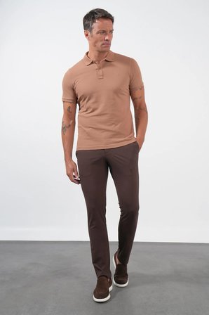 Vizon Polo Yaka Pike Kısa Kol Slim Fit Pamuklu Hediye Kutulu Tişört 1011260169