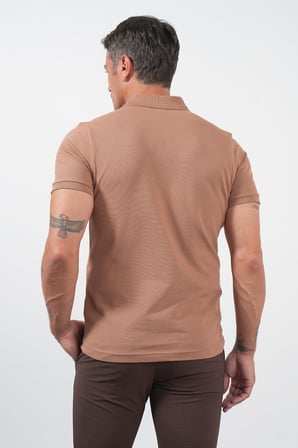 Vizon Polo Yaka Pike Kısa Kol Slim Fit Pamuklu Hediye Kutulu Tişört 1011260169