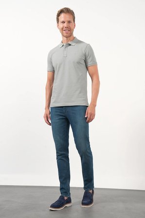 Haki Polo Yaka Pike Kısa Kol Slim Fit Pamuklu Hediye Kutulu Tişört 1011260169