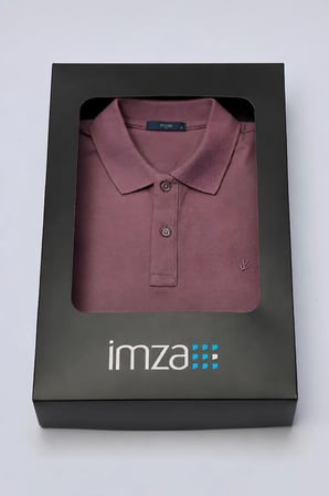 Pembe Polo Yaka Pike Kısa Kol Slim Fit Pamuklu Hediye Kutulu Tişört 1011260169