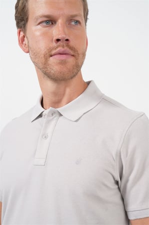 Taş Polo Yaka Pike Kısa Kol Slim Fit Pamuklu Tişört 1011260170