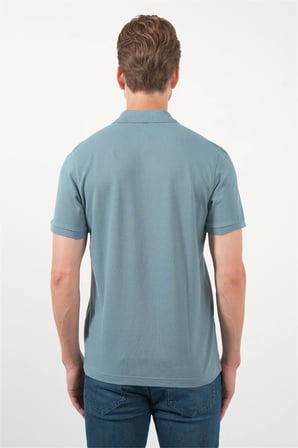 Mavi Polo Yaka Pike Kısa Kol Slim Fit Pamuklu Tişört 1011260170