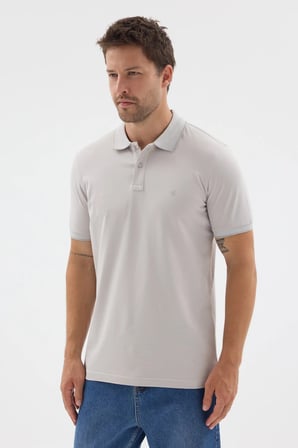 Taş Polo Yaka Pike Kısa Kol Slim Fit %100 Pamuk Tişört 1011260171