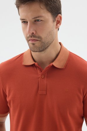 Tarçın Polo Yaka Pike Kısa Kol Slim Fit %100 Pamuk Tişört 1011260171