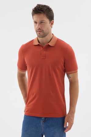 Tarçın Polo Yaka Pike Kısa Kol Slim Fit %100 Pamuk Tişört 1011260171