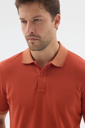 Tarçın Polo Yaka Pike Kısa Kol Slim Fit %100 Pamuk Tişört 1011260171