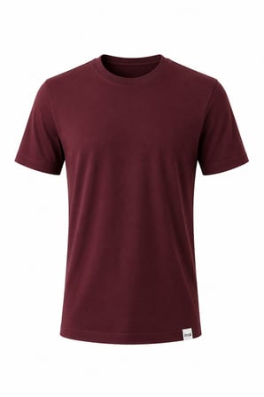 Mor Bisiklet Yaka Kısa Kol Slim Fit Pamuklu Tişört 1011265166