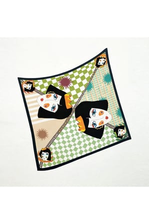 Tarzını Seç Yeşil Queen Fular / Bandana / Aksesuar / Şal / Eşarp 70x70