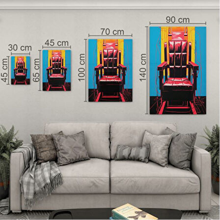 Sanatsal Cam Tablo - Pop Art - Dikey Motif 05-008