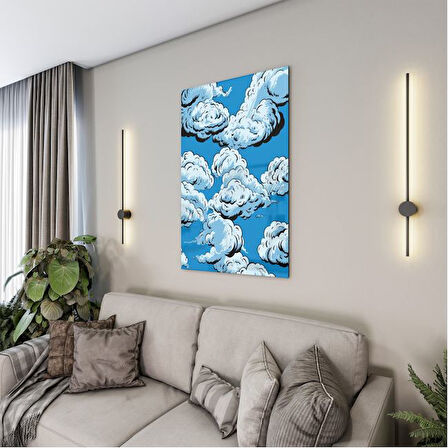Sanatsal Cam Tablo - Pop Art - Dikey Motif 05-011