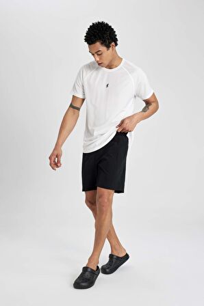 DeFactoFit Regular Fit Baskılı Kısa Boy Sporcu Deniz Şortu B5991AX24HSBK81