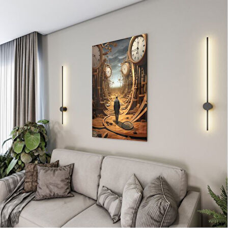 Sanatsal Cam Tablo - Kavramsal Sanat - Dikey Motif 09-009