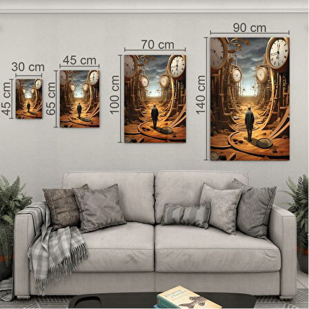 Sanatsal Cam Tablo - Kavramsal Sanat - Dikey Motif 09-009