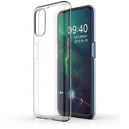 Gpack Oppo A92 Kılıf Süper Silikon Arka KorumaNano Glass