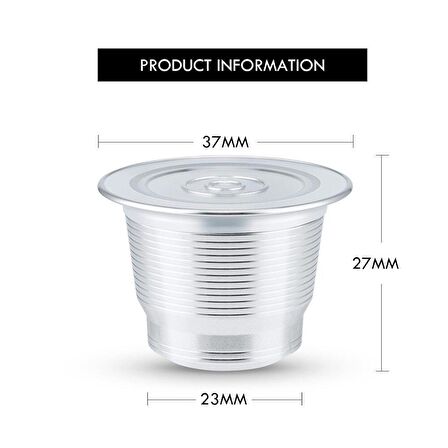 Nespresso Paslanmaz Çelik Tekrar Doldurulabilir Kahve Kapsülü Esenza Mini