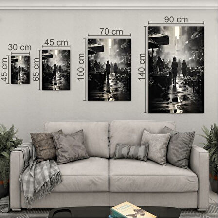 Sanatsal Cam Tablo - Sokak Fotoğrafçılığı - Dikey Motif 12-015