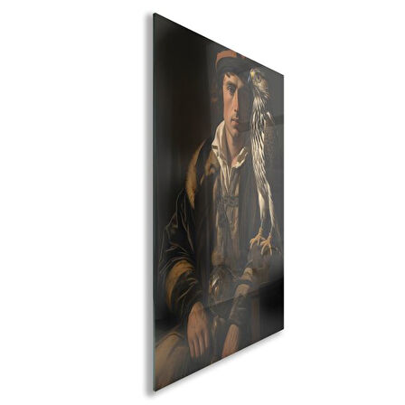 Sanatsal Cam Tablo - Rönesans - Dikey Motif 15-004