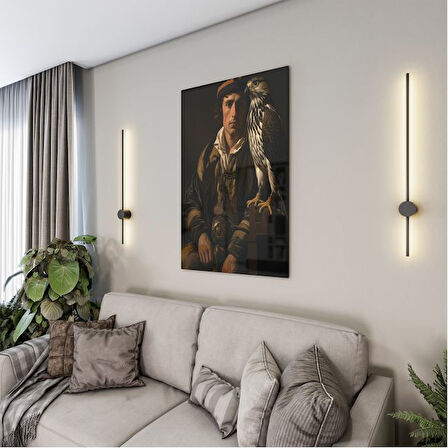 Sanatsal Cam Tablo - Rönesans - Dikey Motif 15-004