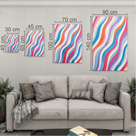 Sanatsal Cam Tablo - Abstrakt Sanat - Dikey Motif 17-015