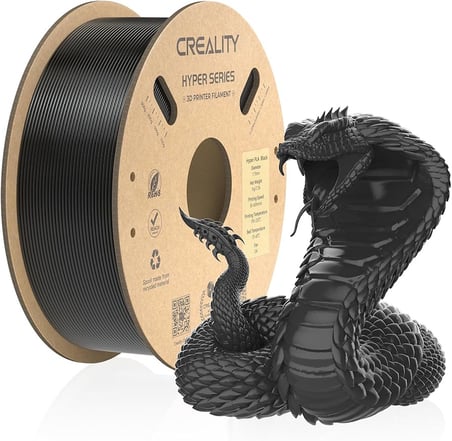 Creality Hyper SİYAH Filament PLA + 1,75 mm 1 kg