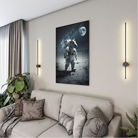 Hayvan Cam Tablo - Sevimli Dostlar Uzayda - Dikey Motif 06-023