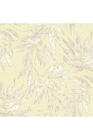 Yaprak Desenli Duvar Kağıdı, Beyaz, Ephes 1012-1, 10,60 M²