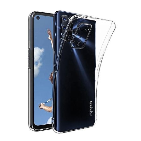 Gpack Oppo A72 Kılıf Kamera Korumalı Şeffaf Silikon