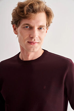 Mürdüm Bisiklet Yaka Cepsiz Slim Fit Casual Triko Kazak