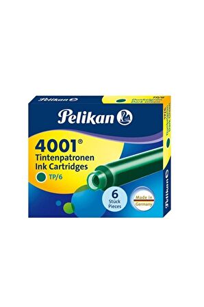 Dolma Kalem Kartuşu Küçük Koyu Yeşil 4001 (6 Lı Paket)