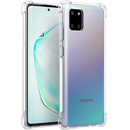 Gpack Samsung Galaxy Note 10 Lite Kılıf AntiShock Sert KapakNano Glass