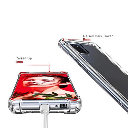 Gpack Samsung Galaxy Note 10 Lite Kılıf AntiShock Sert KapakNano Glass