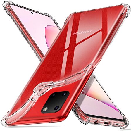Gpack Samsung Galaxy Note 10 Lite Kılıf AntiShock Sert KapakNano Glass