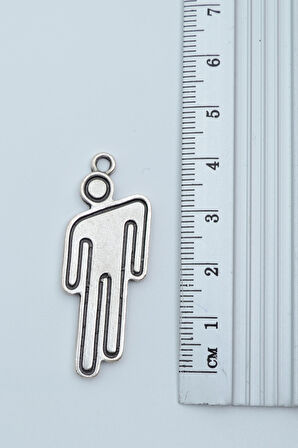 3'lü Billie Eilish Nirvana Gülen Surat Kuru Kafa Haç Gümüş Kaplama Kolye Seti