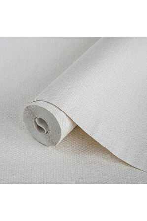 Düz Desenli Duvar Kağıdı, Beyaz, Ephes 1013-1, 10,60 M²