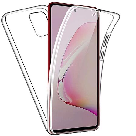 Gpack Samsung Galaxy S10 Lite Kılıf Ön Arka Şeffaf Silikon Koruma