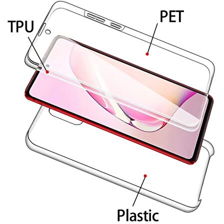 Gpack Samsung Galaxy S10 Lite Kılıf Ön Arka Şeffaf Silikon Koruma