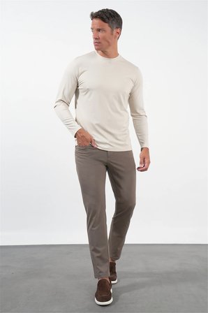 Taş Bisiklet Yaka Uzun Kol Örme Standart Fit Esnek Sweatshirt 1013260150