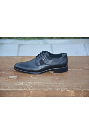 BerenniM371 Erkek Mevsimlik Kundura Hakiki Deri  Kauççuk Taban Bağlı