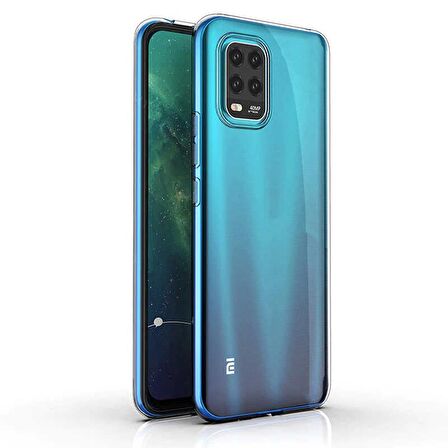Gpack Xiaomi Mi 10 Lite Kılıf Süper Silikon Arka KorumaNano Glass