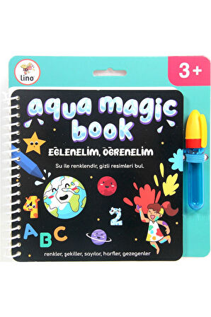 AQUA MAGİC BOOK SİHİRLİ BOYAMA KİTABI EĞLENELİM ÖĞRENELİM 3+ YAŞ
