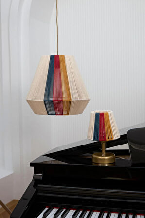 Makrome İp El yapımı Tasarım Avize