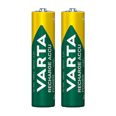 VARTA NI-MH 1.2V 800 MAH HR03 AAA ŞARJLI 2Lİ İNCE KALEM PİL (4825)