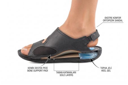 ROY&JONES KADIN ANOTOMIK/KEMİK DESTEKLİ SANDALET K500-101