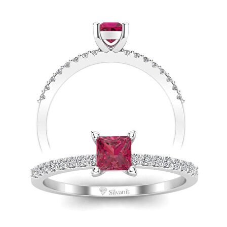 Prenses Multı Pırlanta Yüzük