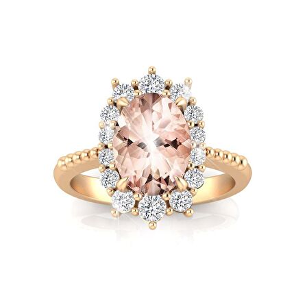 Morganite Pırlanta Yüzük